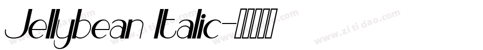 Jellybean Italic字体转换